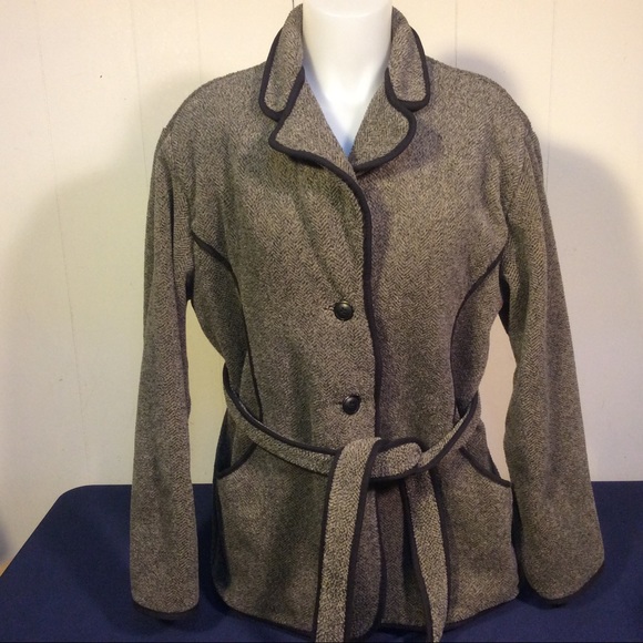 Woolrich vintage women’s Polartec belted coat made USA size large - Picture 1 of 10